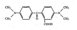 Estrutura química de uma benzofenona