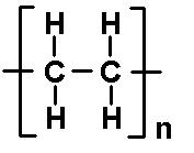 Chemical structure of PE