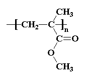 Estrutura química do PMMA